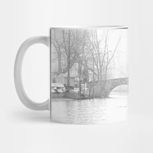 Snow at Clove Lakes Bridge Mug